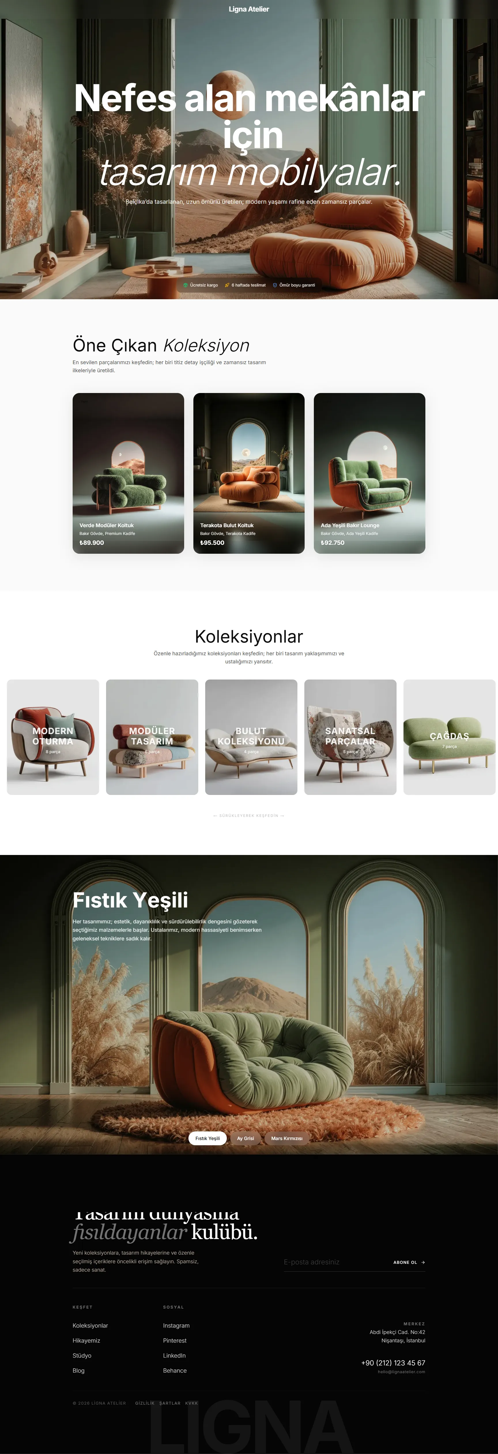 Moda sektöründen kurumsal site