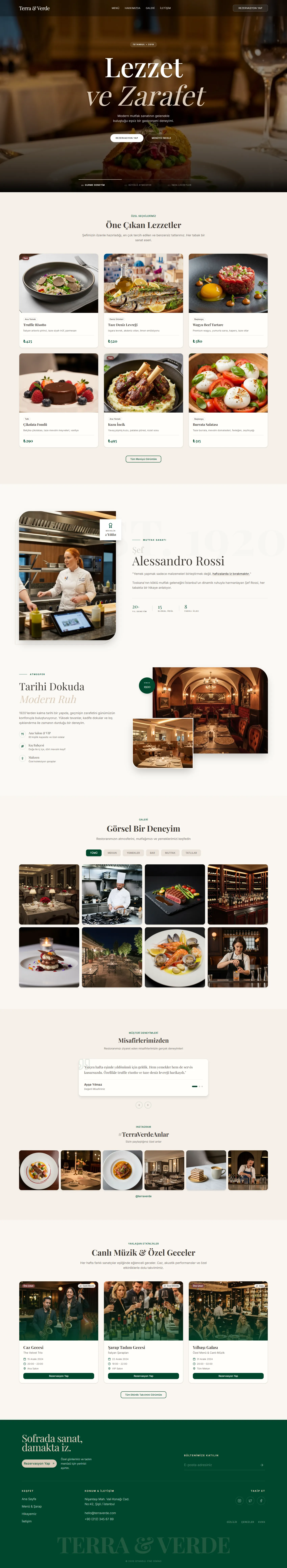 Restoran sektöründen kurumsal site